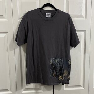 Classic Black Bear Graphic Tee - Black